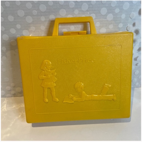 Vintage Fisher Price 👀Peek a Boo Blocks in carrying case - Picture 2 of 13